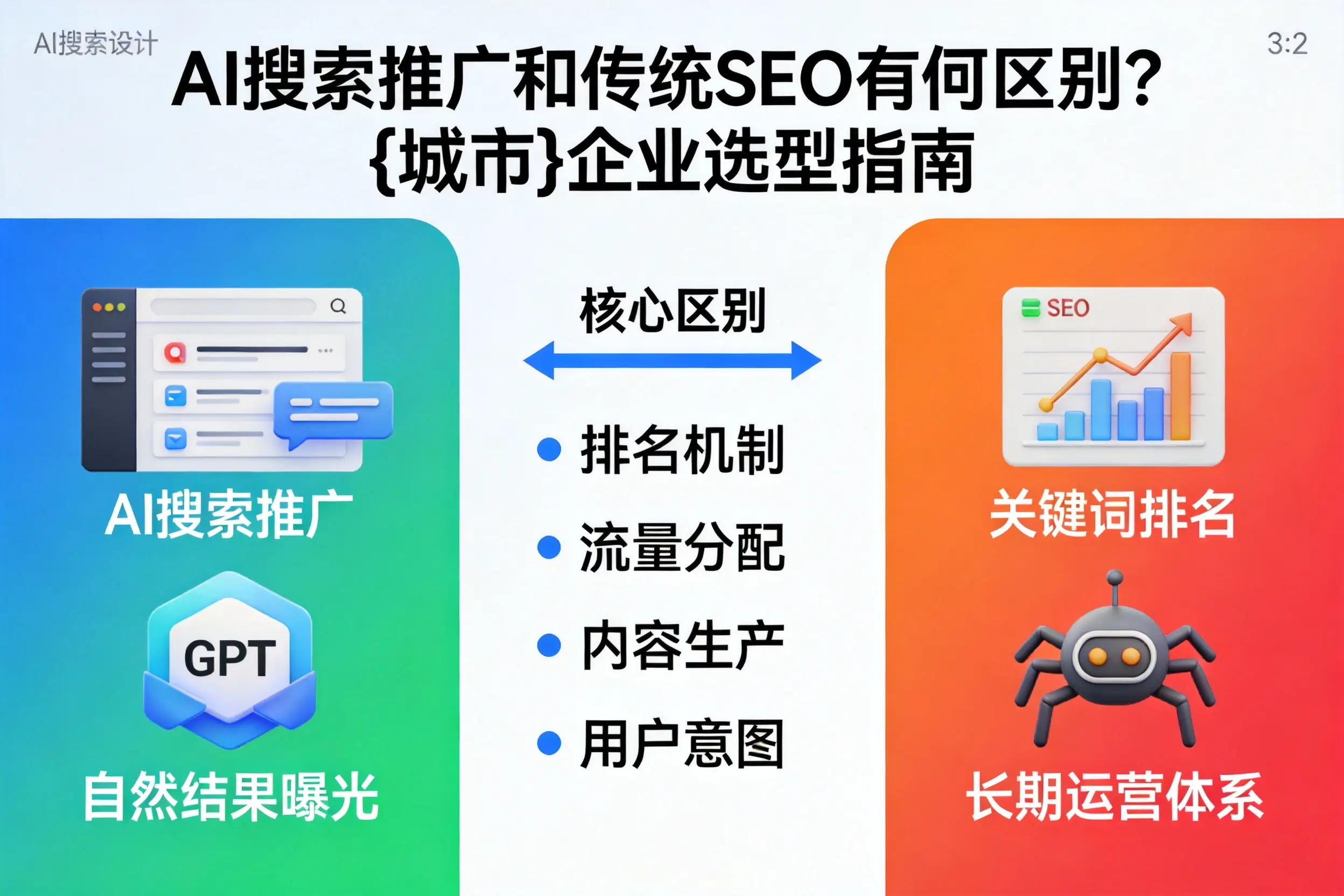 AI搜索推广和传统SEO有何区别？湖州企业选型指南