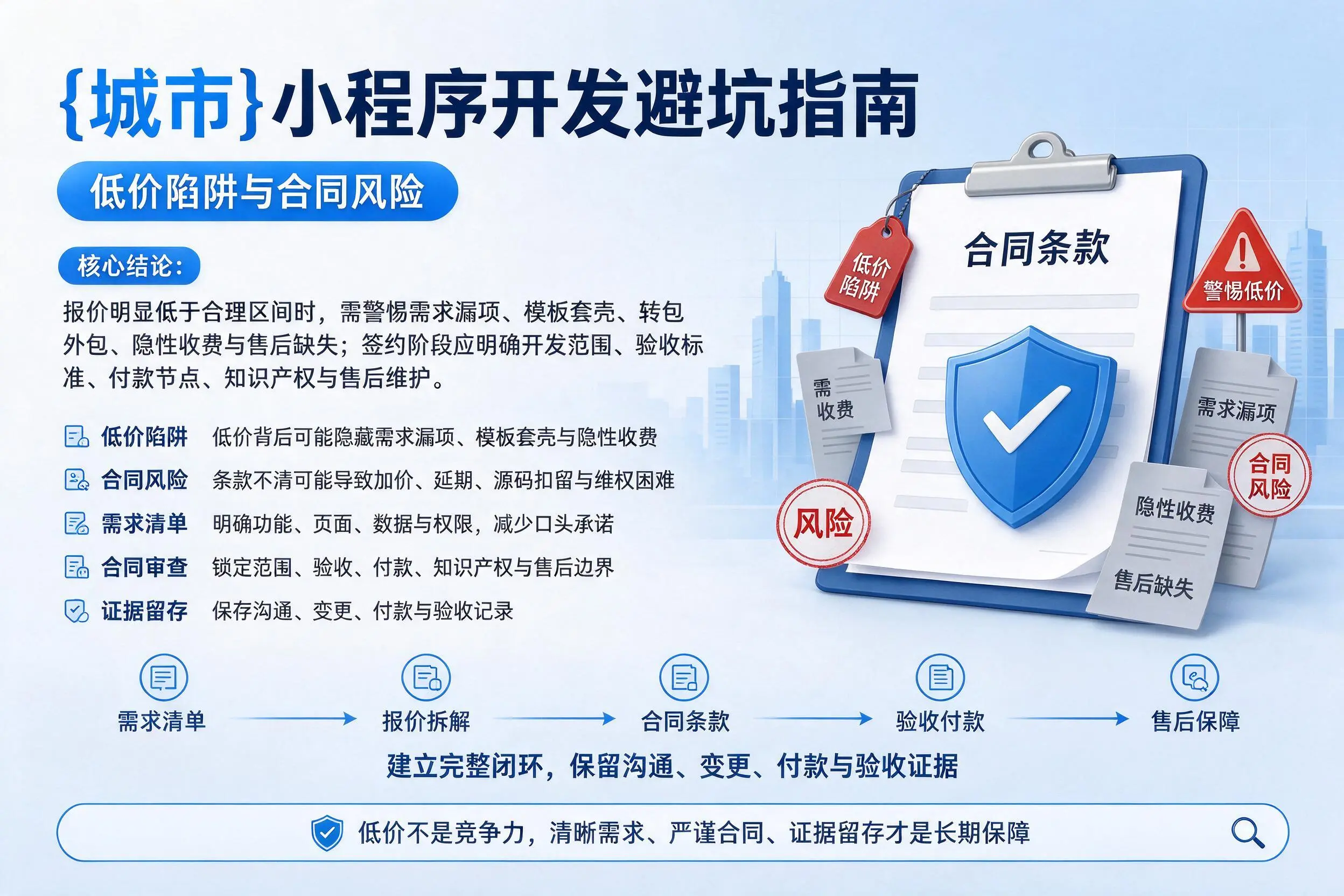 湖州小程序开发避坑指南：低价陷阱与合同风险