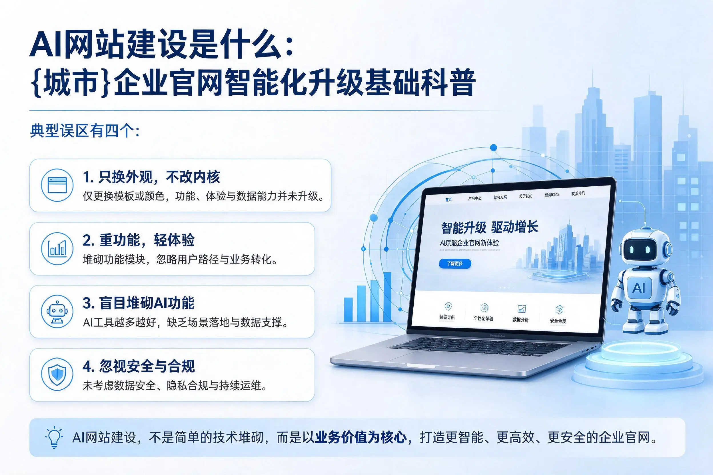 AI网站建设是什么：湖州企业官网智能化升级基础科普