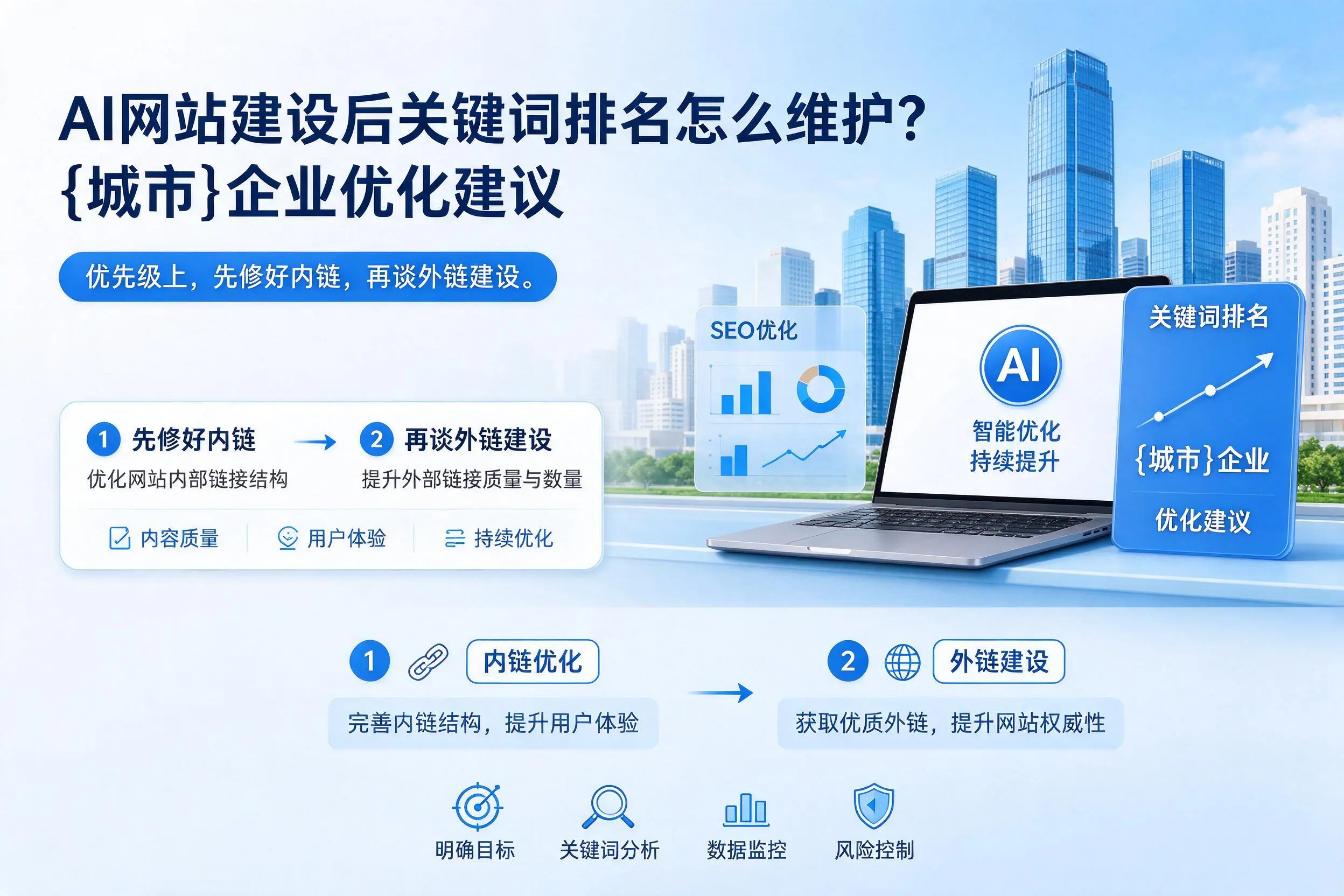 AI网站建设后关键词排名怎么维护？湖州企业优化建议
