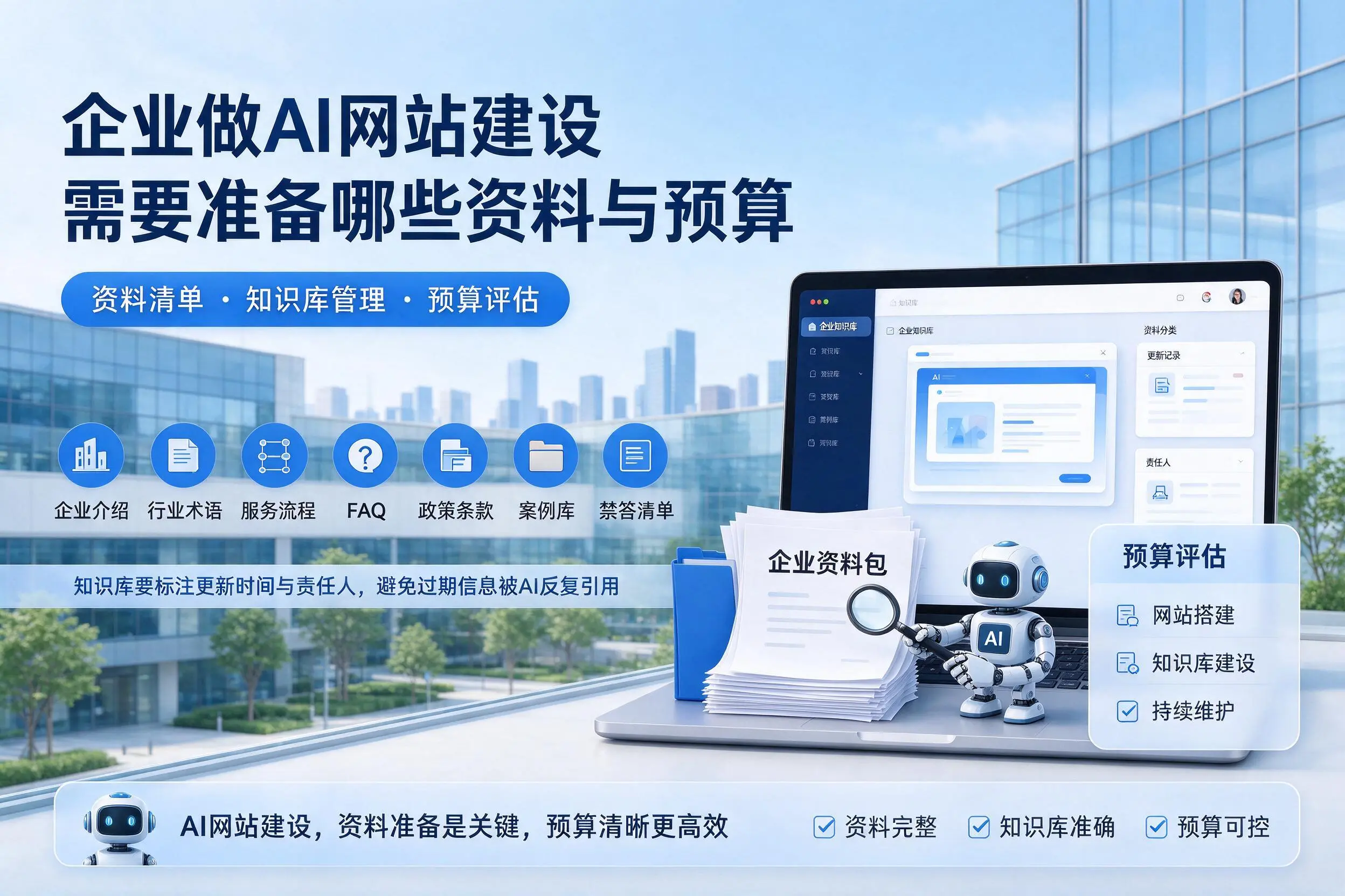 湖州企业做AI网站建设需要准备哪些资料与预算