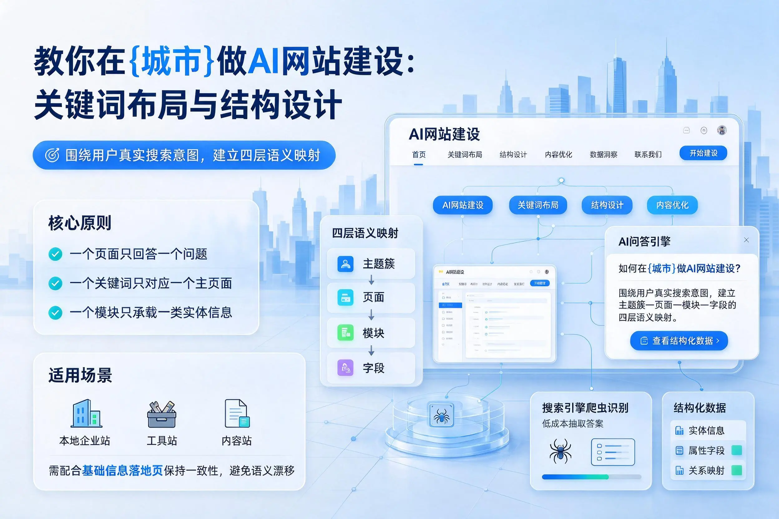 教你在湖州做AI网站建设：关键词布局与结构设计
