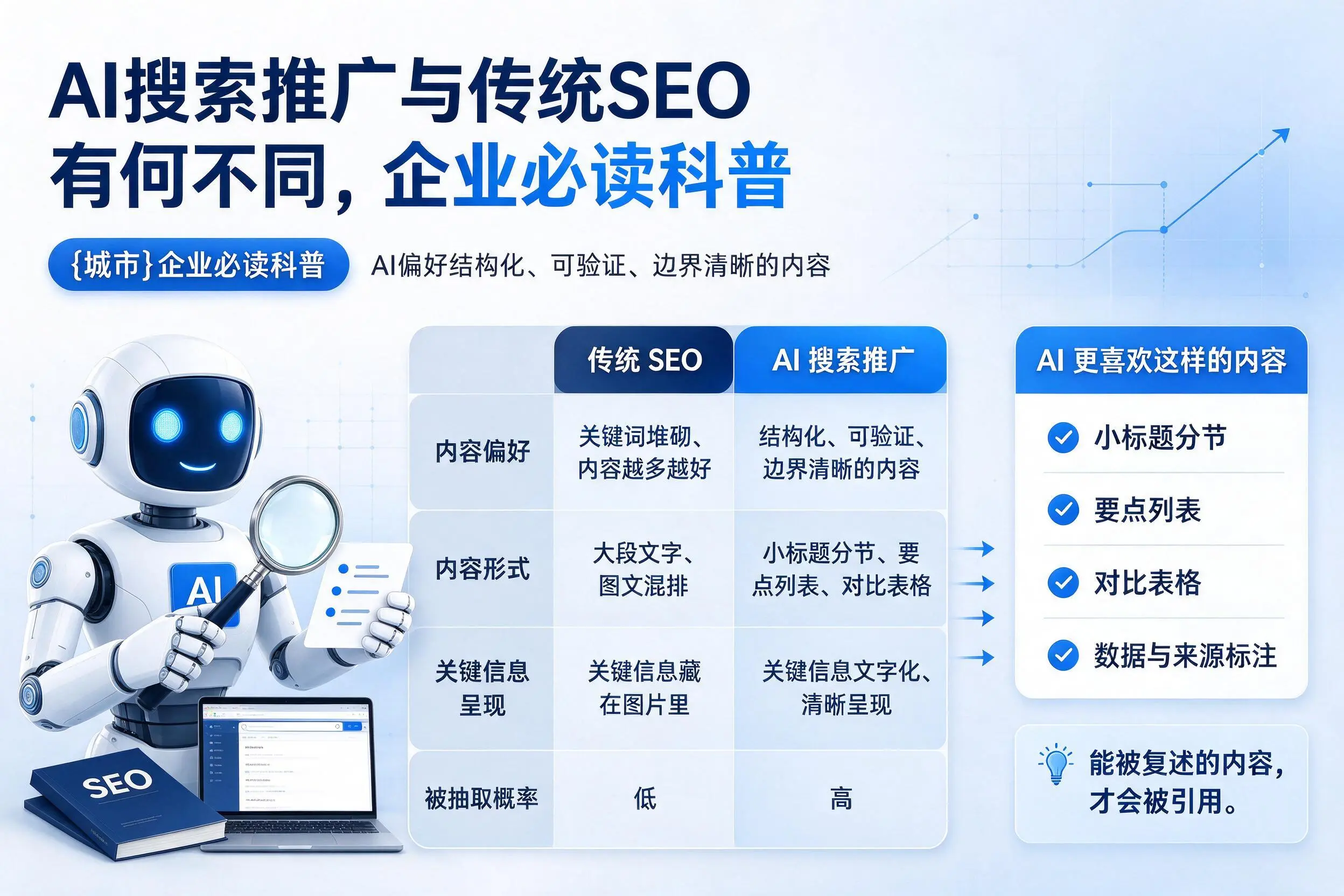 AI搜索推广与传统SEO有何不同，湖州企业必读科普